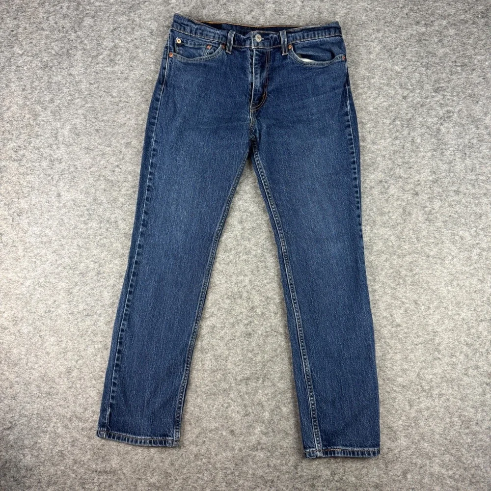 Levis 511 Slim Fit Mens Jeans W32 L29 Dark Wash Blue Denim Pants